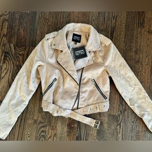 Urban Retro Suede Biker Jacket